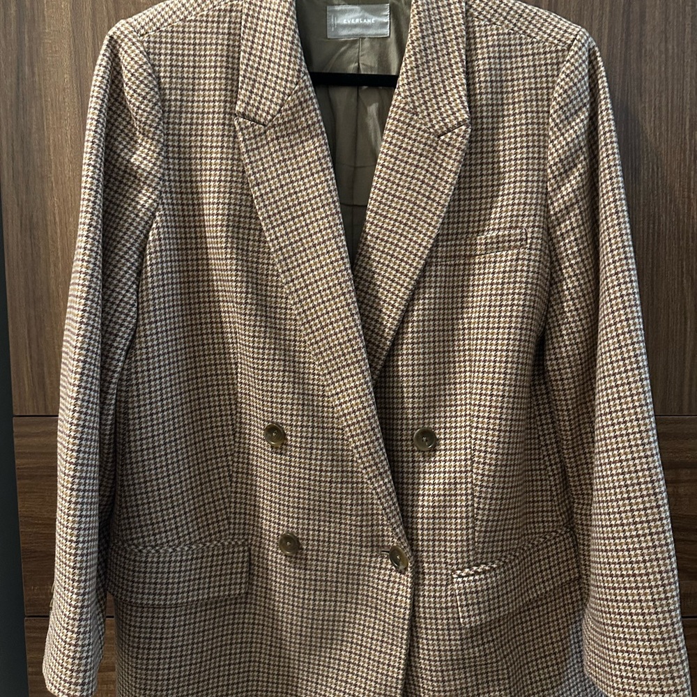 SOLD! Everlane Brown Checkered Women's Blazer
